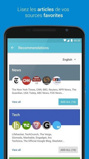 Palabre - Lecteur Feedly & RSS