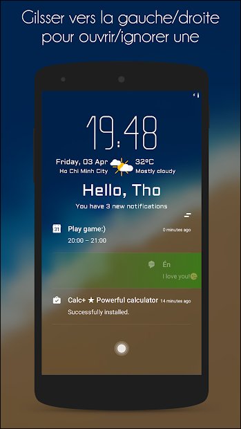 Hi Locker - écran vérouillage