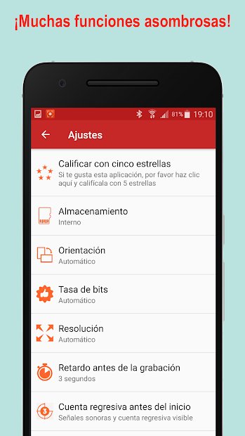 REC: Grabadora de Pantalla. UHD, FHD, HD.
