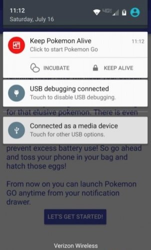 Keep Alive for Pokemon GO