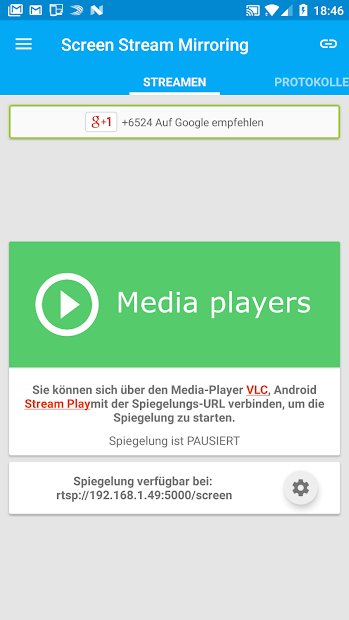 Screen Stream Mirroring