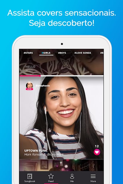 Karaokê canções voz gravador