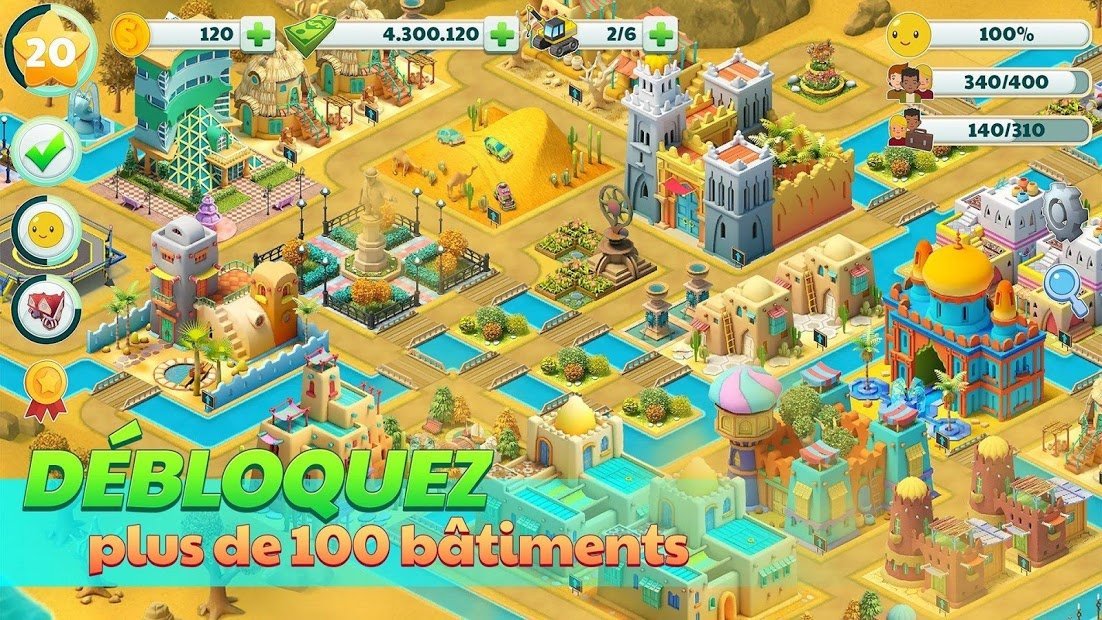 Ville Ville - Village de Sim jeu Paradise