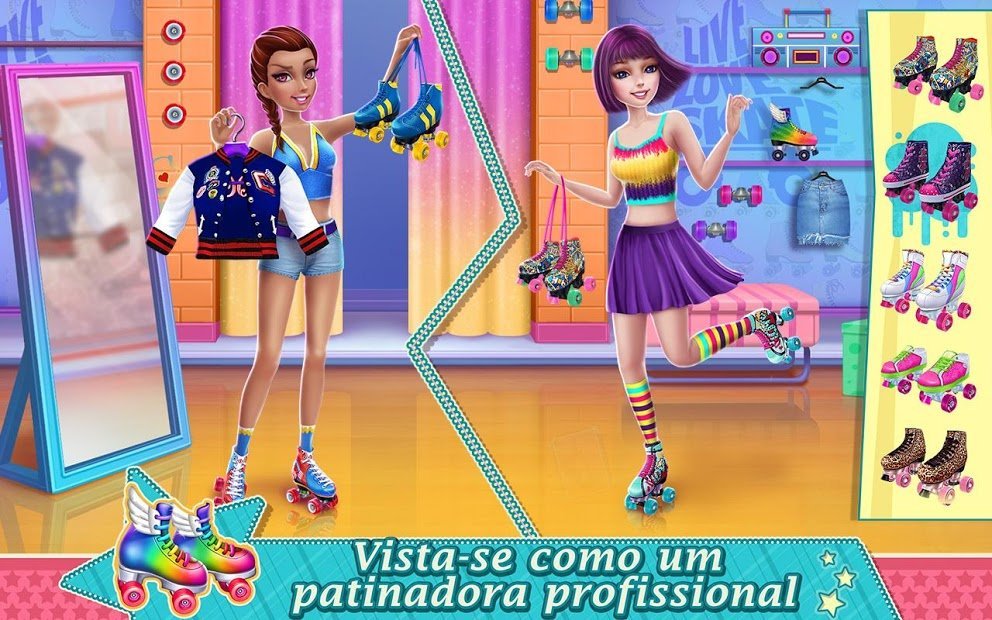 Garotas Patinadoras — Dança sobre rodas