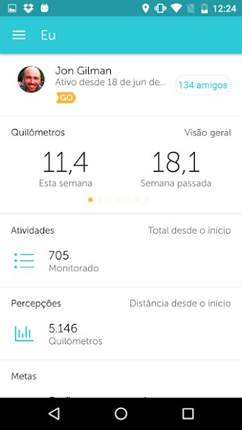 RunKeeper GPS Correr Caminhar