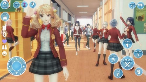 Anime School Girl Dating Sim