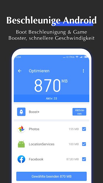 All-In-One Toolbox -Telefonreiniger, App-Sperre