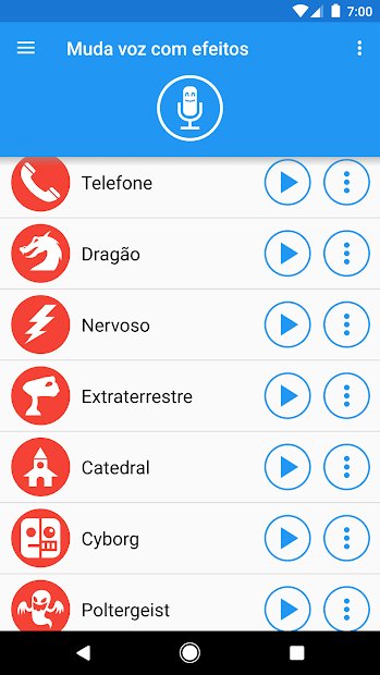Muda voz com efeitos