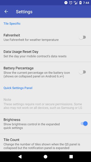 Custom Quick Settings