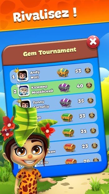 Gemmy Lands : Jeux d’explosion de bijoux Match 3