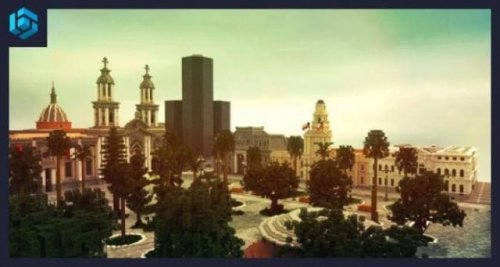 Mapa Visite Santiago do Chile para Minecraft