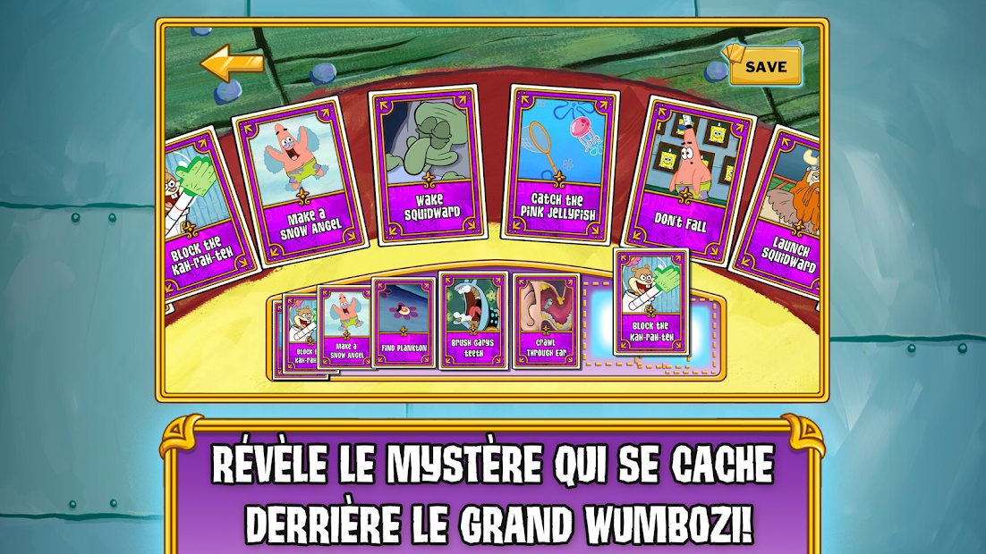 Les mini-jeux Bob l'éponge
