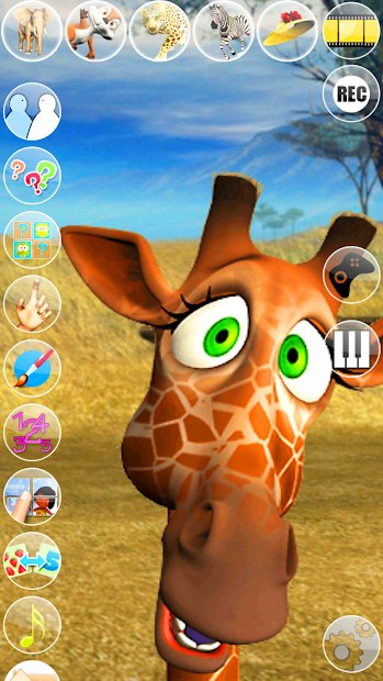 Sprechende Giraffe George