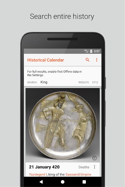 Calendrier historique - Événements et jeux