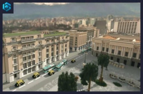 Mapa Visite Santiago do Chile para Minecraft