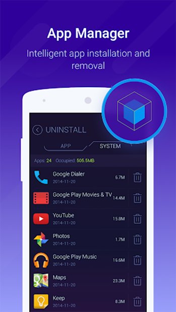 DU Booster (Beta),  Ahorro de batería, APP-Armario
