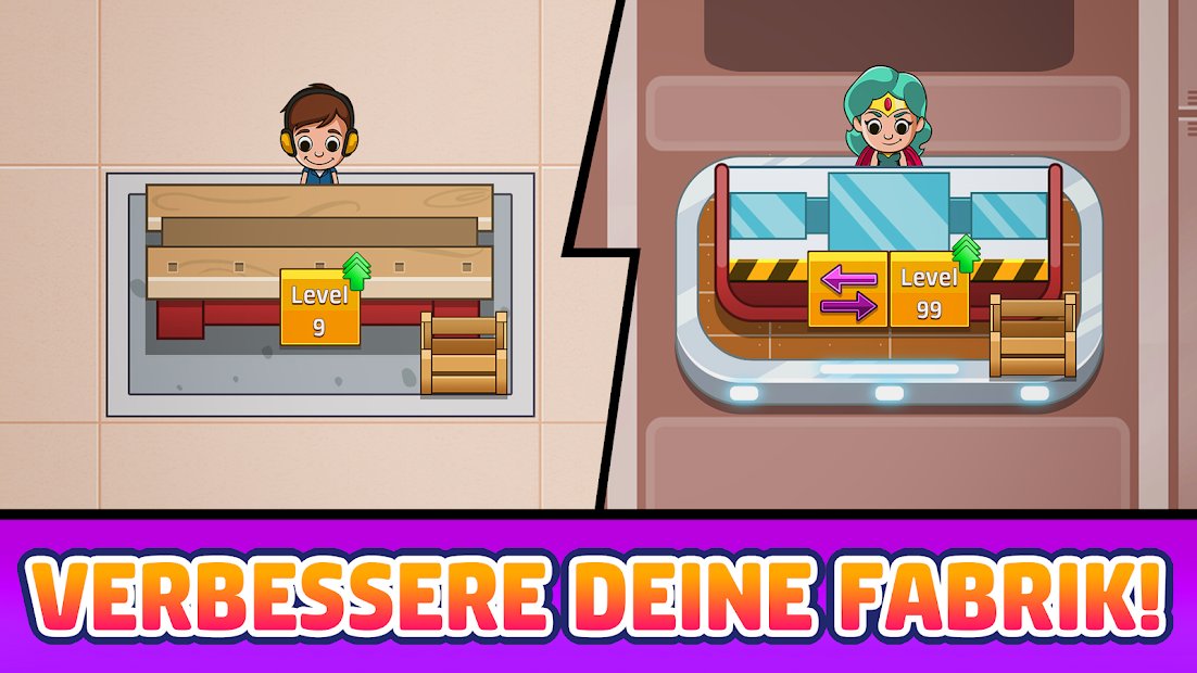 Idle Factory Tycoon: Manager Abenteuer Simulator