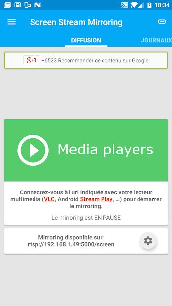 Screen Stream Mirroring