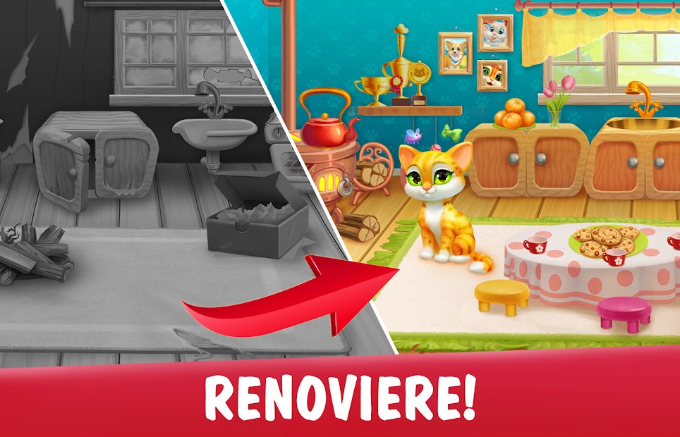 Garden Pets Puzzle - Spiele Match 3