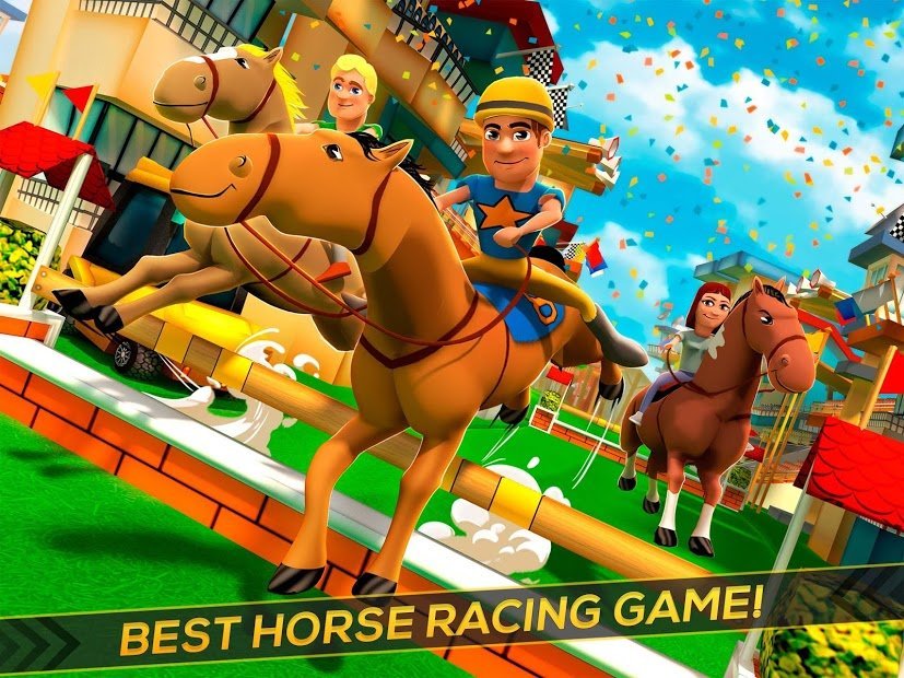 Cartoon Horse Riding - Derby Racing Game for Kids