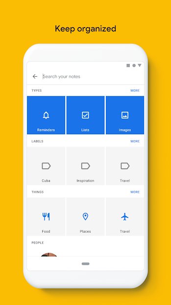 Google Keep: notas e listas