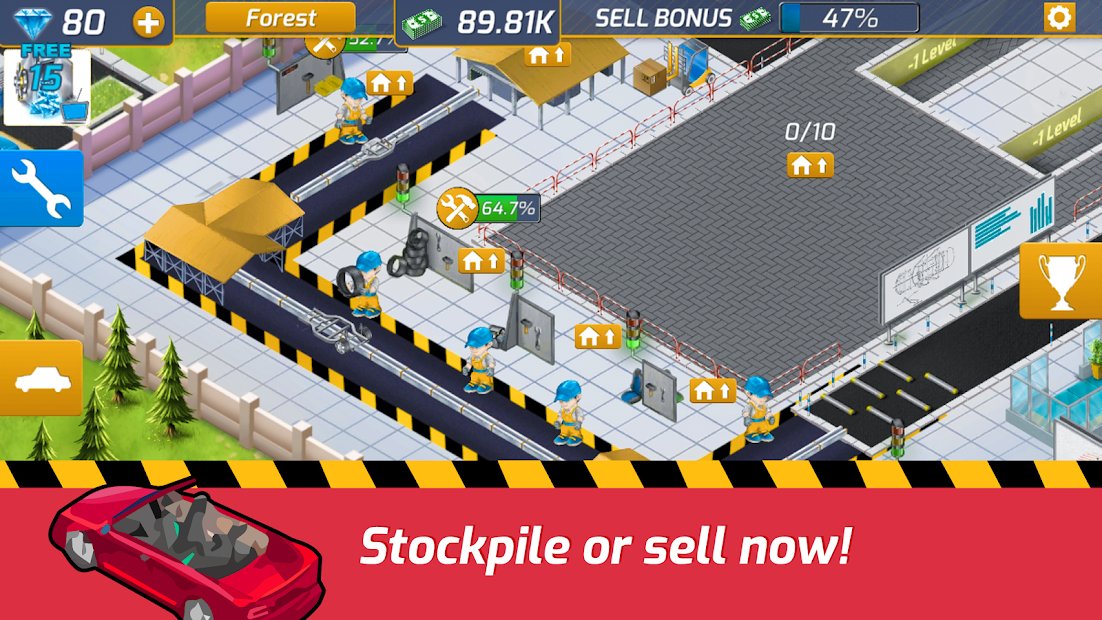 Idle Car Factory: Car Builder, Tycoon Games 2020