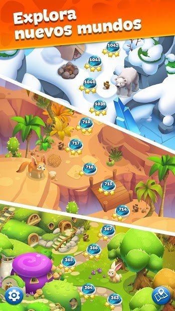 Gemmy Lands - Juegos Match 3 de gemas y joyas