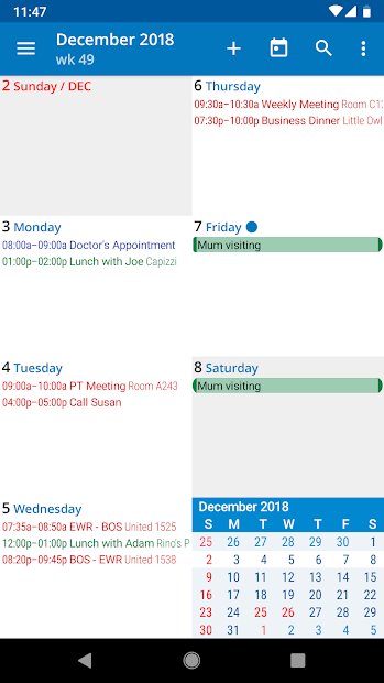 aCalendar+ Calendar & Tasks