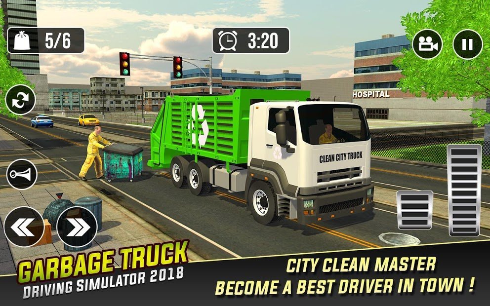 Real Garbage Truck: Trash Cleaner Driving Games