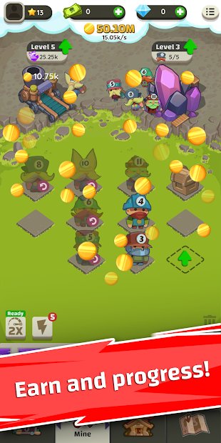 Power Miners: Merge & Build Idle Tycoon