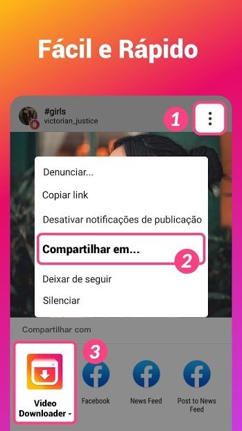 Baixar Vídeos do Instagram - Repostar Instagram