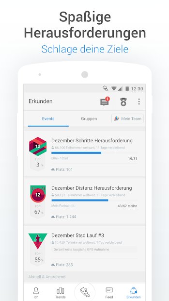 Schrittzähler-Pedometer & Kalorienzähler Kostenlos