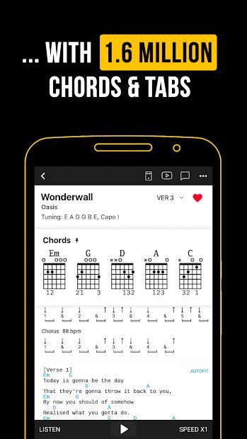 Ultimate Guitar: Gitarre Stimmen & Chords & Tabs