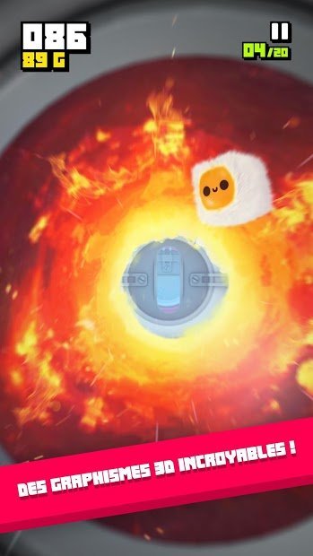 Fluffy Fall : Fonce pour éviter le danger !