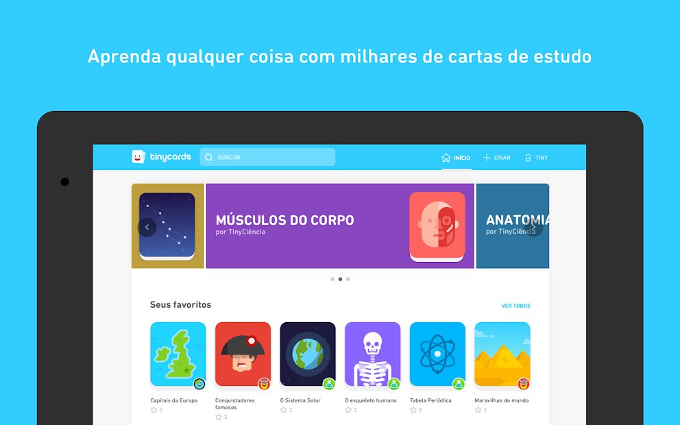 Tinycards do Duolingo: estude de tudo, de graça