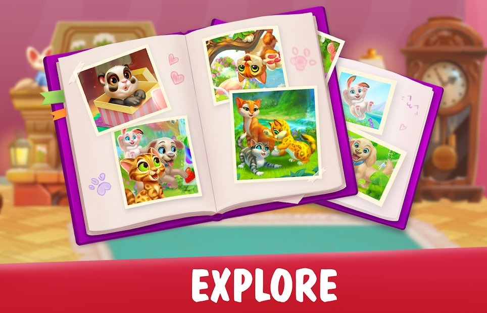 Garden Pets: Match-3 Dog & Cat Home Decorate