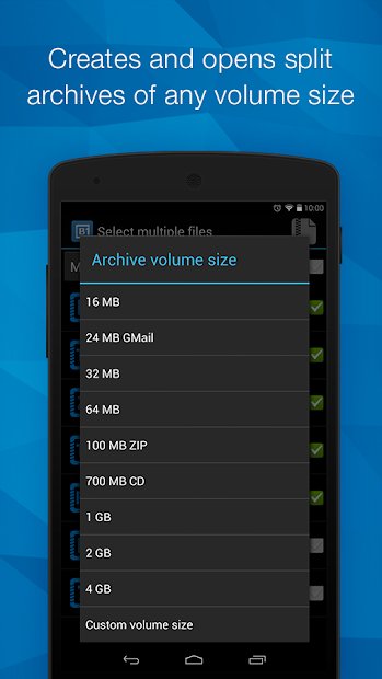 B1 Archiver zip rar unzip