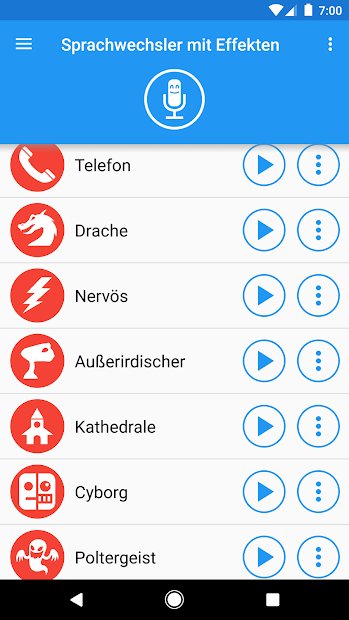 Stimmwandler mit Effekten