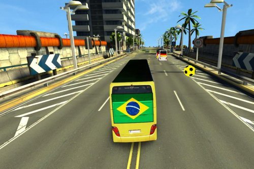 Soccer Team Bus Battle Brazil