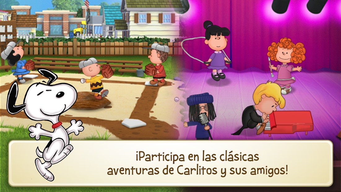 Peanuts: Construye la Ciudad de Snoopy Simulador