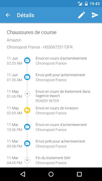 ParcelTrack - Suivi de colis La Poste, Chronopost