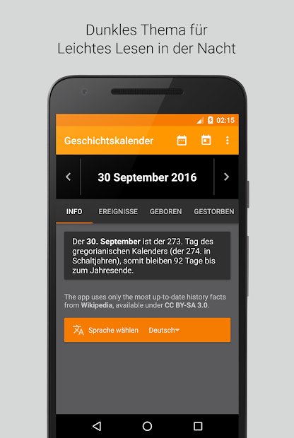 Geschichtskalender - Ereignisse und Quiz
