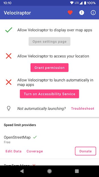 Velociraptor - Speed Limits & Speedometer