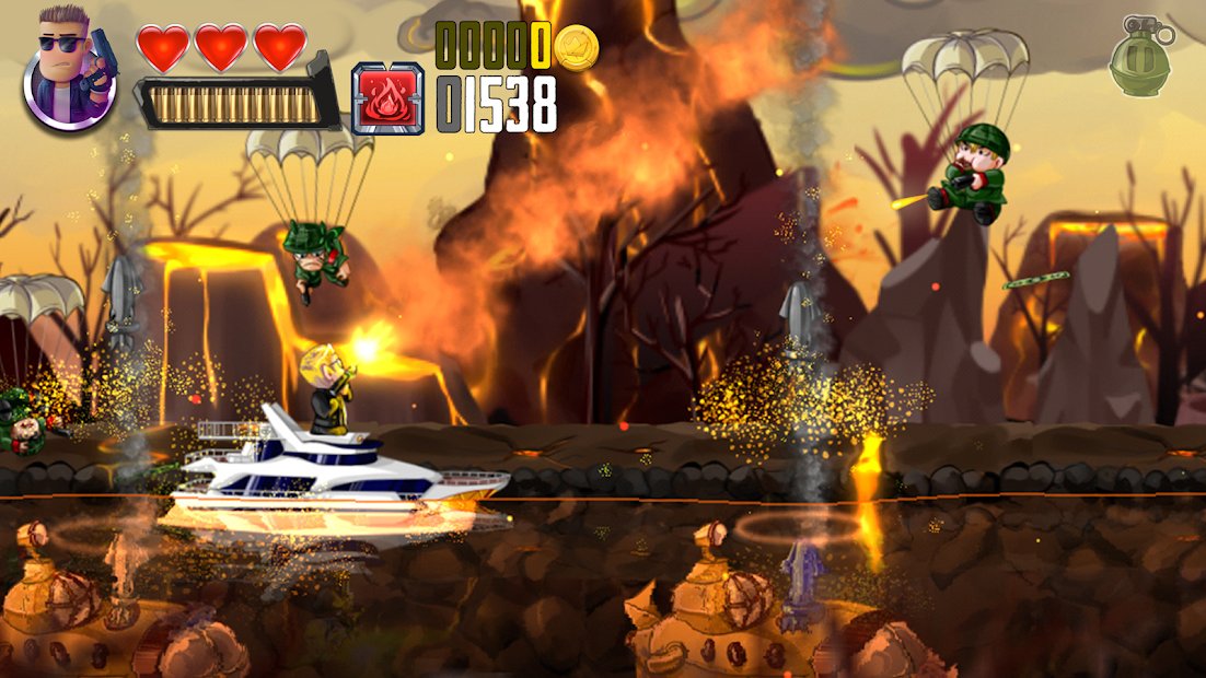 Ramboat: Corre, Salta, Dispara. Juego sin Internet