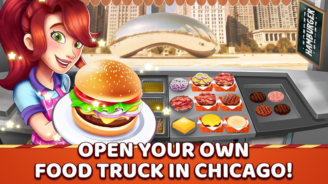 Burger Truck Chicago - Fast Food Cooking Game