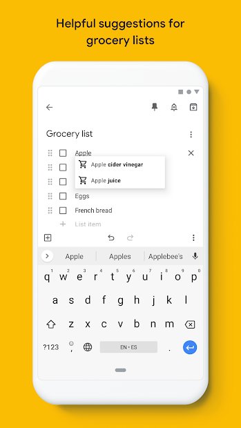 Google Keep : notes et listes