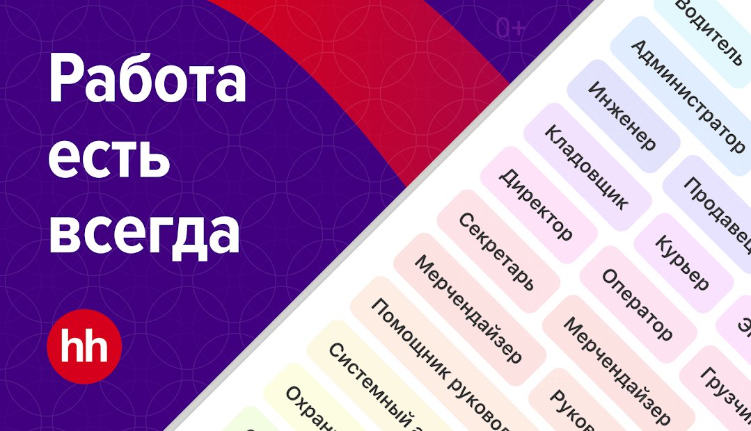 Job search on hh. Jobs close to home