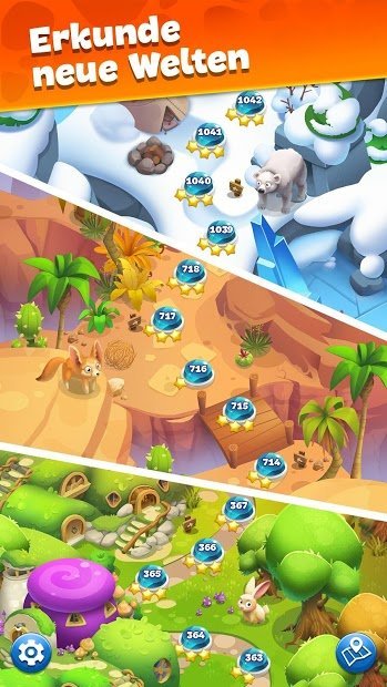 Gemmy Lands: Neues Drei Gewinnt Spiele (Match 3)