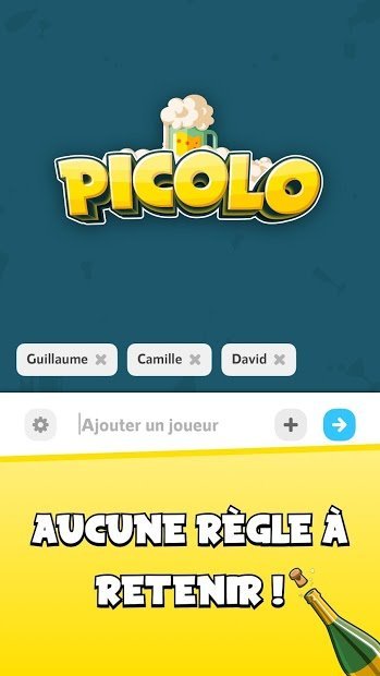 Picolo jeu à boire
