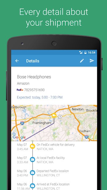 ParcelTrack - Package Tracker for Fedex, UPS, USPS